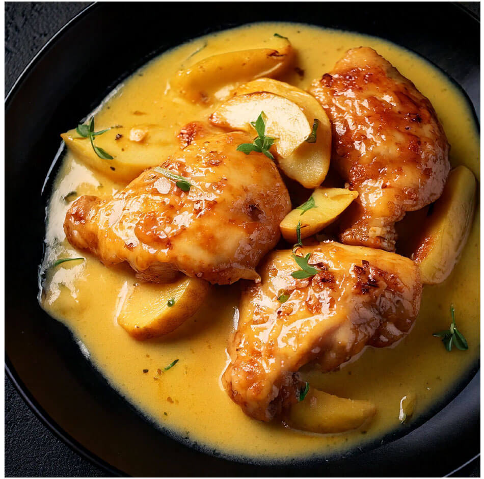 Read more about the article Pollo en Salsa de Manzana y Coco
