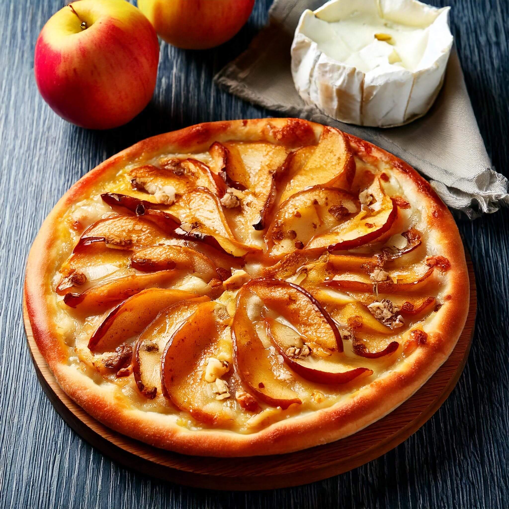 Read more about the article Pizza de Manzana, Cebolla Caramelizada y Queso Brie