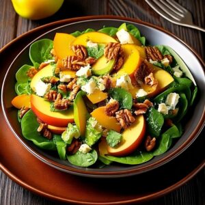 Ensalada de Manzana europea, Queso de Cabra y Nueces Caramelizadas