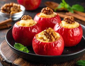 Manzanas al Horno con Arequipe y Nueces